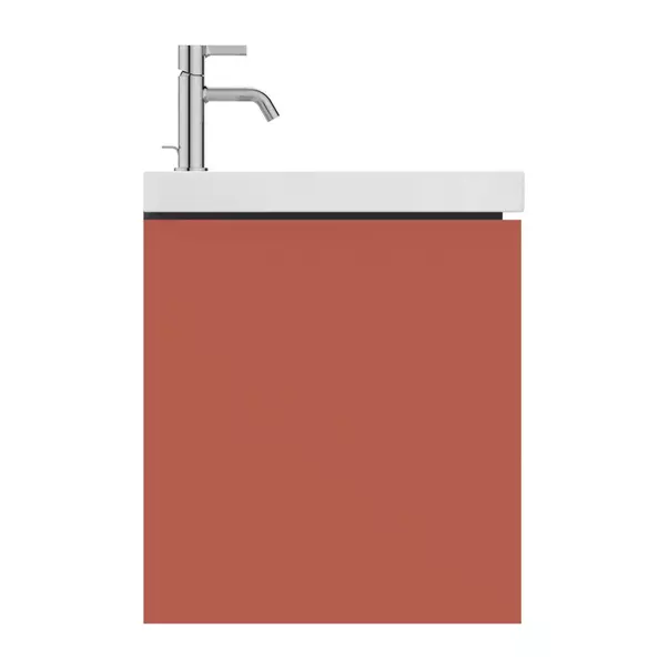 Dulap baza suspendat Ideal Standard Atelier Conca 2 sertare rosu - oranj 80 cm picture - 6
