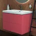 Dulap baza suspendat Ideal Standard Atelier Conca 2 sertare rosu - oranj 80 cm picture - 4