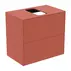 Dulap baza suspendat Ideal Standard Atelier Conca 2 sertare si blat cu decupaj central 60 cm rosu - oranj mat picture - 1