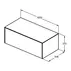 Dulap baza suspendat Ideal Standard Atelier Conca alb mat 1 sertar cu blat 100 cm picture - 7