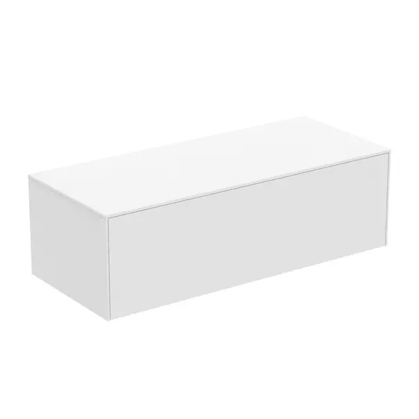 Dulap baza suspendat Ideal Standard Atelier Conca alb mat 1 sertar cu blat 120 cm picture - 2