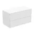 Dulap baza suspendat Ideal Standard Atelier Conca alb mat 2 sertare cu blat 100 cm picture - 2