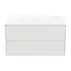 Dulap baza suspendat Ideal Standard Atelier Conca alb mat 2 sertare cu blat 100 cm picture - 5