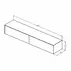 Dulap baza suspendat Ideal Standard Atelier Conca alb mat 2 sertare cu blat 240 cm picture - 6