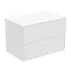 Dulap baza suspendat Ideal Standard Atelier Conca alb mat 2 sertare cu blat 80 cm picture - 1