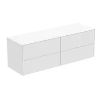Dulap baza suspendat Ideal Standard Atelier Conca alb mat 4 sertare cu blat 160 cm