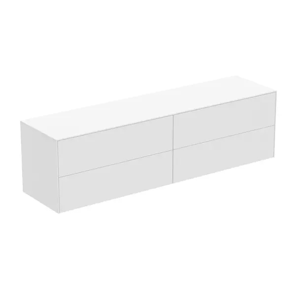Dulap baza suspendat Ideal Standard Atelier Conca alb mat 4 sertare cu blat 200 cm picture - 2