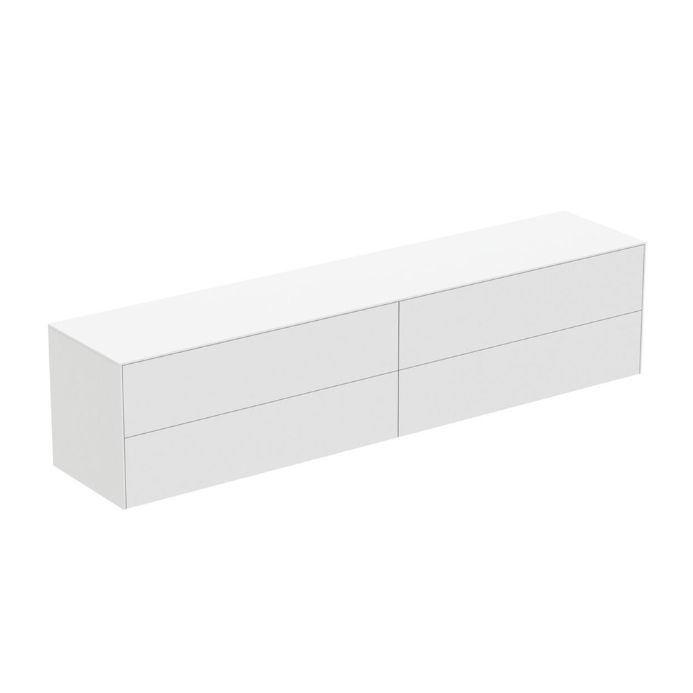 Dulap baza suspendat Ideal Standard Atelier Conca alb mat 4 sertare cu blat 240 cm Dulap baza suspendat Ideal Standard Atelier Conca alb mat 4 sertare cu blat 240 cm