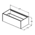 Dulap baza suspendat Ideal Standard Atelier Conca antracit mat 1 sertar 100 cm picture - 10
