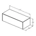 Dulap baza suspendat Ideal Standard Atelier Conca antracit mat 1 sertar cu blat 120 cm picture - 6