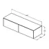 Dulap baza suspendat Ideal Standard Atelier Conca antracit mat 2 sertare cu blat 160 cm picture - 6
