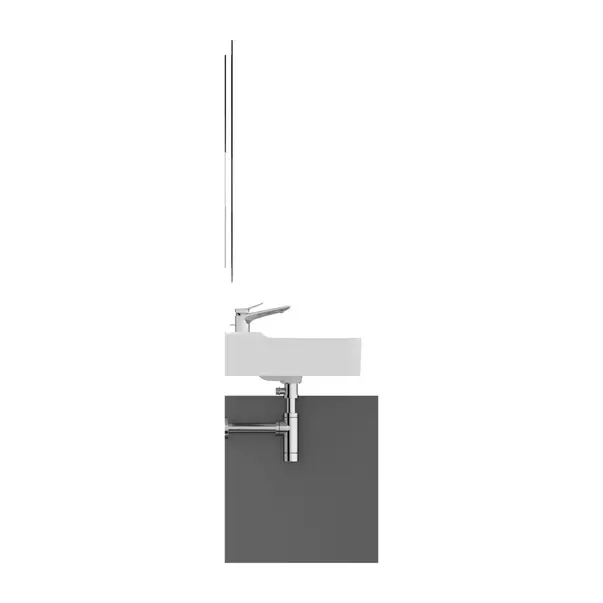 Dulap baza suspendat Ideal Standard Atelier Conca antracit mat 2 sertare cu blat 80 cm picture - 6