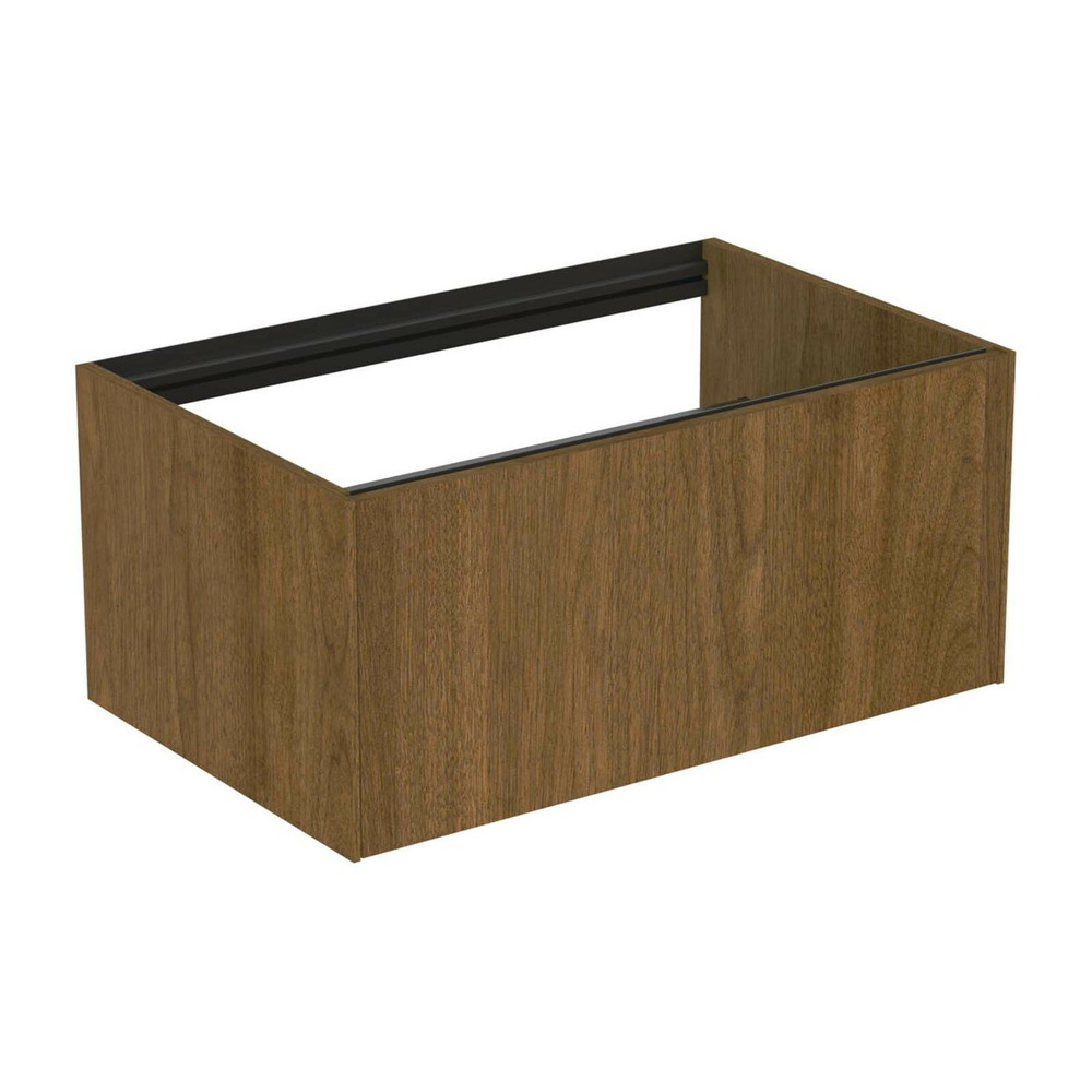 Dulap baza suspendat Ideal Standard Atelier Conca finisaj nuc inchis 1 sertar 80 cm Atelier