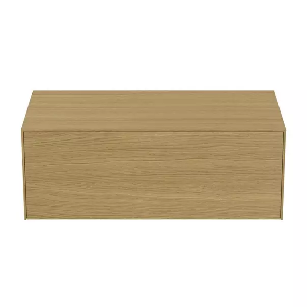 Dulap baza suspendat Ideal Standard Atelier Conca finisaj stejar deschis 1 sertar cu blat 100 cm picture - 7