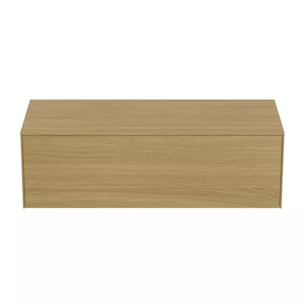 Dulap baza suspendat Ideal Standard Atelier Conca finisaj stejar deschis 1 sertar cu blat 120 cm picture - 7