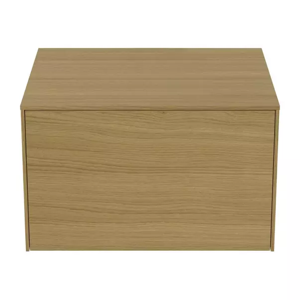 Dulap baza suspendat Ideal Standard Atelier Conca finisaj stejar deschis 1 sertar cu blat 60 cm picture - 8
