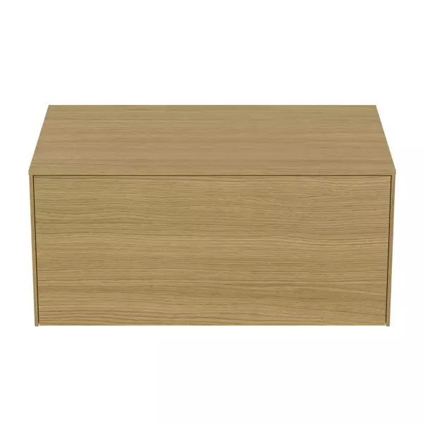 Dulap baza suspendat Ideal Standard Atelier Conca finisaj stejar deschis 1 sertar cu blat 80 cm picture - 5