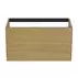 Dulap baza suspendat Ideal Standard Atelier Conca finisaj stejar deschis 2 sertare 100 cm picture - 5