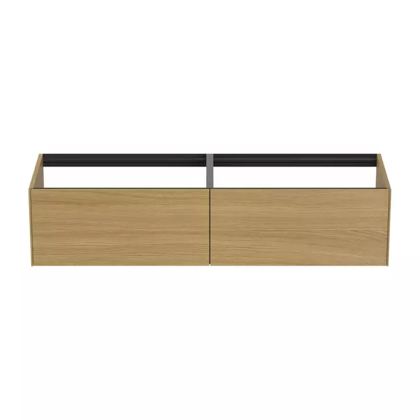 Dulap baza suspendat Ideal Standard Atelier Conca finisaj stejar deschis 2 sertare 160 cm picture - 5