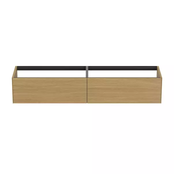 Dulap baza suspendat Ideal Standard Atelier Conca finisaj stejar deschis 2 sertare 200 cm picture - 4