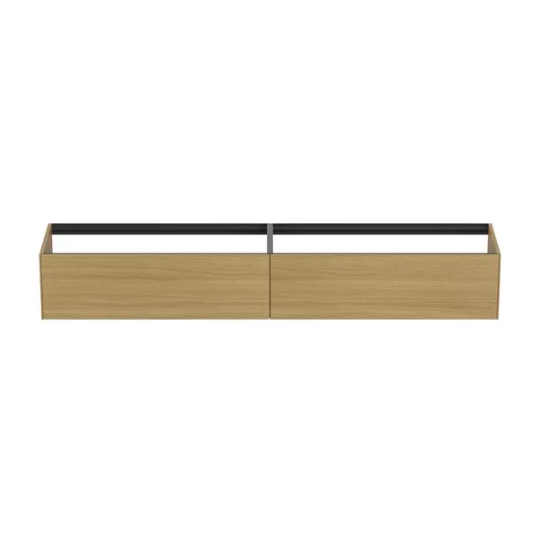 Dulap baza suspendat Ideal Standard Atelier Conca finisaj stejar deschis 2 sertare 240 cm picture - 5