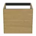 Dulap baza suspendat Ideal Standard Atelier Conca finisaj stejar deschis 2 sertare 60 cm picture - 5