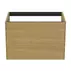 Dulap baza suspendat Ideal Standard Atelier Conca finisaj stejar deschis 2 sertare 80 cm picture - 5