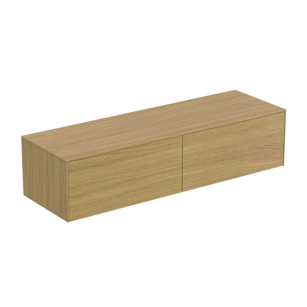 Dulap baza suspendat Ideal Standard Atelier Conca finisaj stejar deschis 2 sertare cu blat 160 cm Dulap baza suspendat Ideal Standard Atelier Conca finisaj stejar deschis 2 sertare cu blat 160 cm