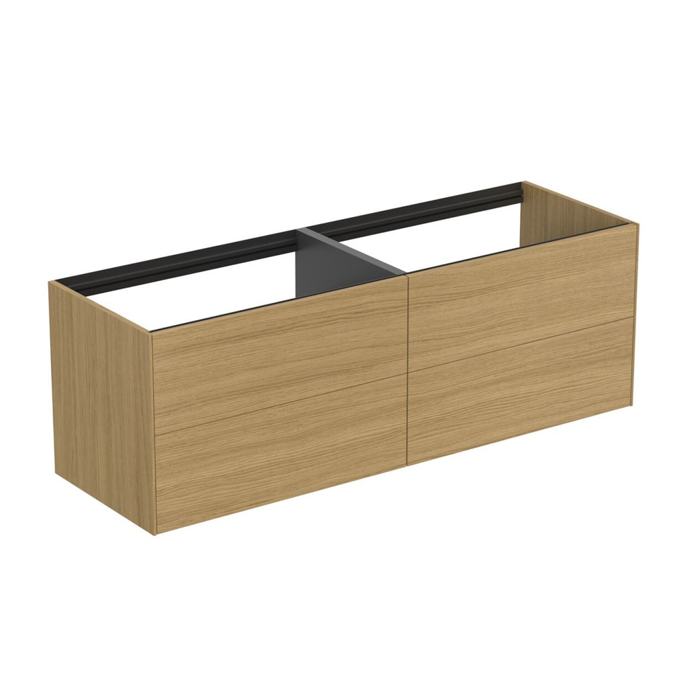 Dulap baza suspendat Ideal Standard Atelier Conca finisaj stejar deschis 4 sertare 160 cm Dulap baza suspendat Ideal Standard Atelier Conca finisaj stejar deschis 4 sertare 160 cm