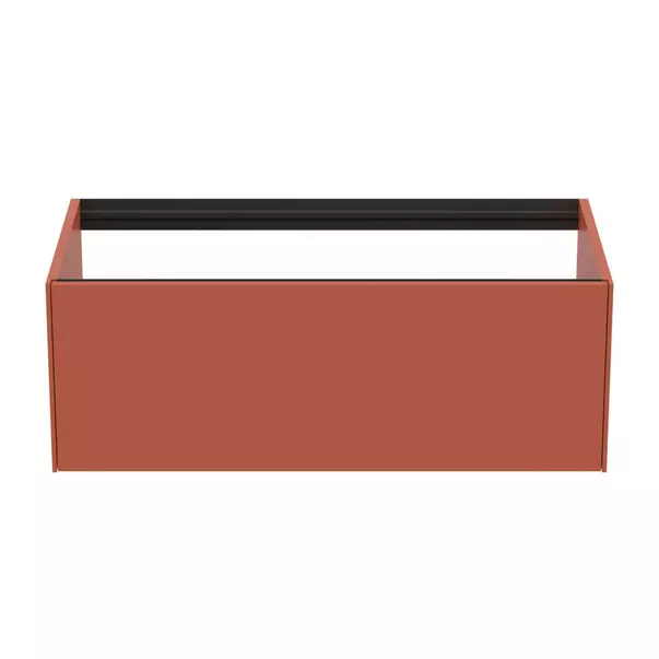 Dulap baza suspendat Ideal Standard Atelier Conca rosu - oranj mat 1 sertar 100 cm picture - 4