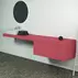 Dulap baza suspendat Ideal Standard Atelier Conca rosu - oranj mat 1 sertar 100 cm picture - 9