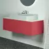 Dulap baza suspendat Ideal Standard Atelier Conca rosu - oranj mat 1 sertar 120 cm picture - 4