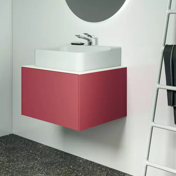 Dulap baza suspendat Ideal Standard Atelier Conca rosu - oranj mat 1 sertar 60 cm picture - 4