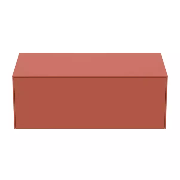 Dulap baza suspendat Ideal Standard Atelier Conca  rosu - oranj mat 1 sertar cu blat 100 cm picture - 8