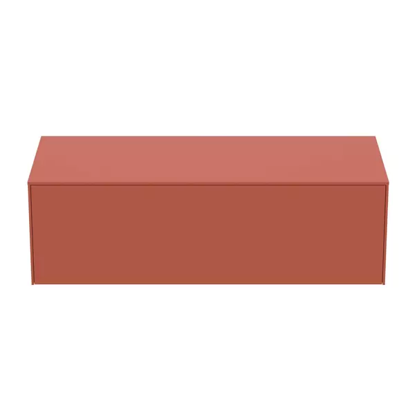 Dulap baza suspendat Ideal Standard Atelier Conca  rosu - oranj mat 1 sertar cu blat 120 cm picture - 9