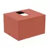 Dulap baza suspendat Ideal Standard Atelier Conca rosu - oranj mat 1 sertar si blat cu decupaj central 60 cm picture - 1