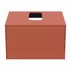 Dulap baza suspendat Ideal Standard Atelier Conca rosu - oranj mat 1 sertar si blat cu decupaj central 60 cm picture - 5