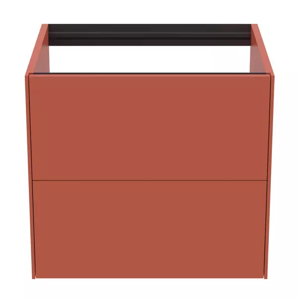 Dulap baza suspendat Ideal Standard Atelier Conca rosu - oranj mat 2 sertare 60 cm picture - 5