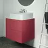 Dulap baza suspendat Ideal Standard Atelier Conca rosu - oranj mat 2 sertare 60 cm picture - 4