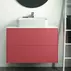 Dulap baza suspendat Ideal Standard Atelier Conca rosu - oranj mat 2 sertare 80 cm picture - 1