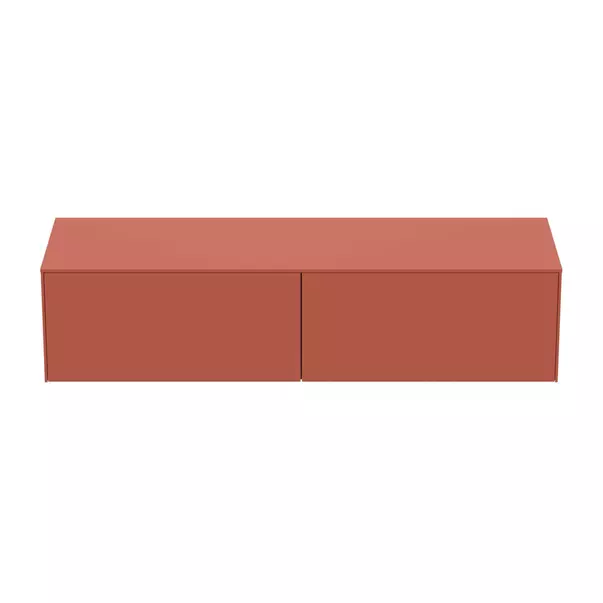 Dulap baza suspendat Ideal Standard Atelier Conca  rosu - oranj mat 2 sertare cu blat 160 cm picture - 9