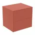 Dulap baza suspendat Ideal Standard Atelier Conca rosu - oranj mat 2 sertare cu blat 60 cm picture - 1