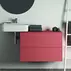 Dulap baza suspendat Ideal Standard Atelier Conca rosu - oranj mat 2 sertare cu blat 80 cm picture - 1