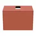 Dulap baza suspendat Ideal Standard Atelier Conca rosu - oranj mat 2 sertare si blat cu decupaj central 80 cm picture - 5