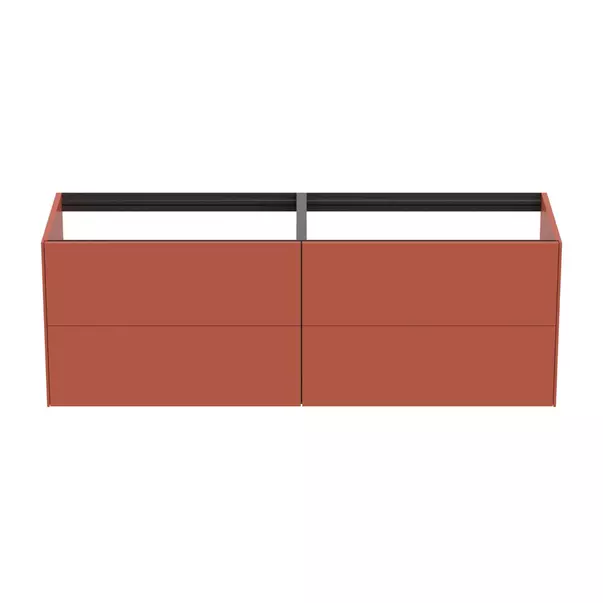 Dulap baza suspendat Ideal Standard Atelier Conca rosu - oranj mat 4 sertare 160 cm picture - 5