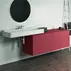 Dulap baza suspendat Ideal Standard Atelier Conca  rosu - oranj mat 4 sertare cu blat 160 cm picture - 2