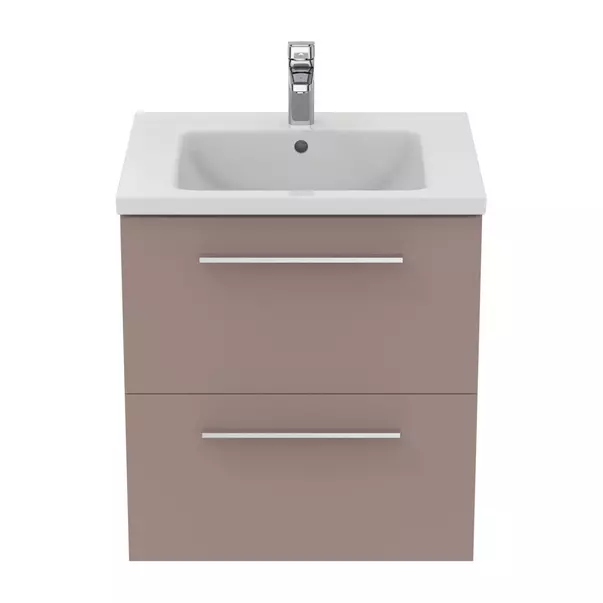 Dulap baza suspendat Ideal Standard i.life B gri - bej mat 2 sertare 60 cm picture - 6