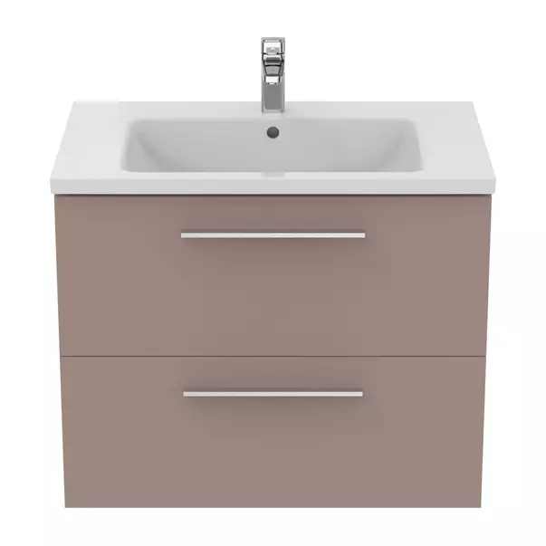 Dulap baza suspendat Ideal Standard i.life B gri - bej mat 2 sertare 80 cm picture - 11