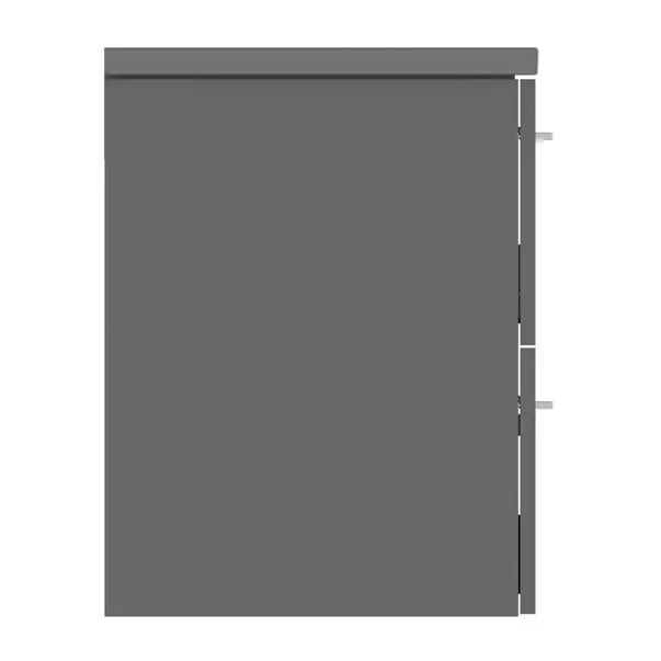 Dulap baza suspendat Ideal Standard i.life B gri quartz mat 2 sertare 60 cm picture - 12