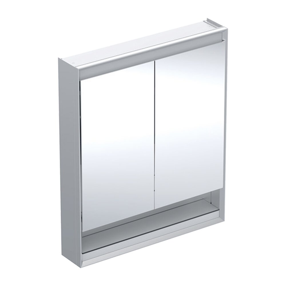 Dulap cu oglinda si nisa Geberit One ComfortLight 75 cm aluminiu eloxat aluminiu